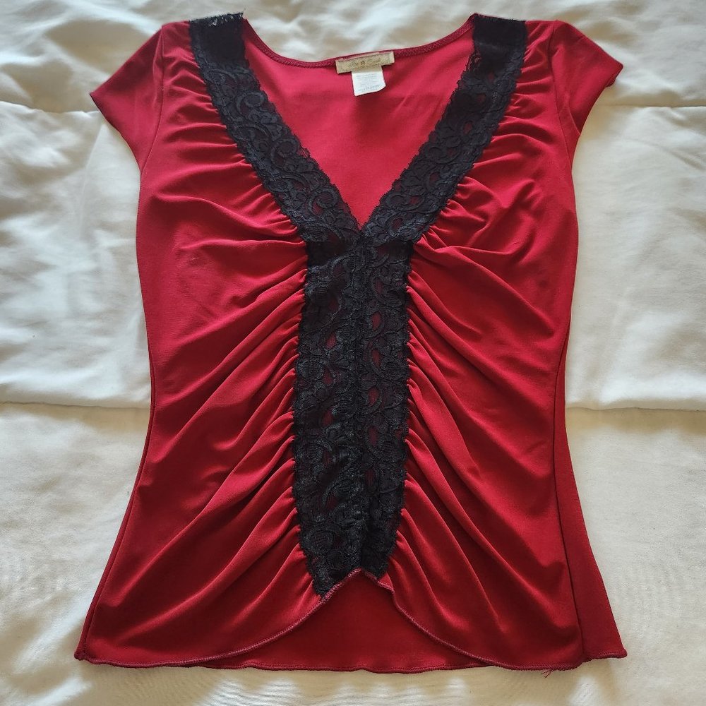Red / Black Top